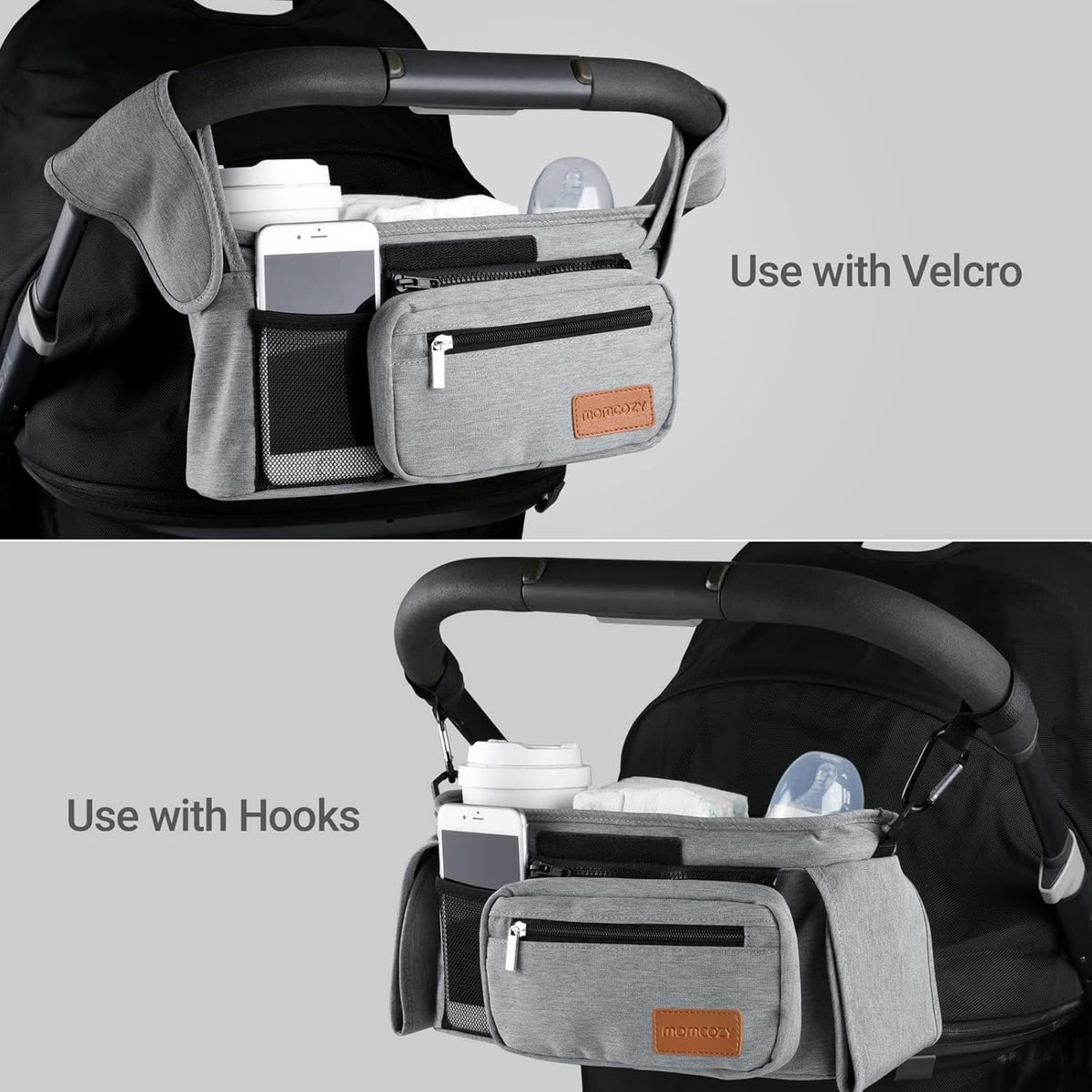 Momcozy Kinderwagenorganizer - All-in-One-Becherhalter & Haustierkinderwagen