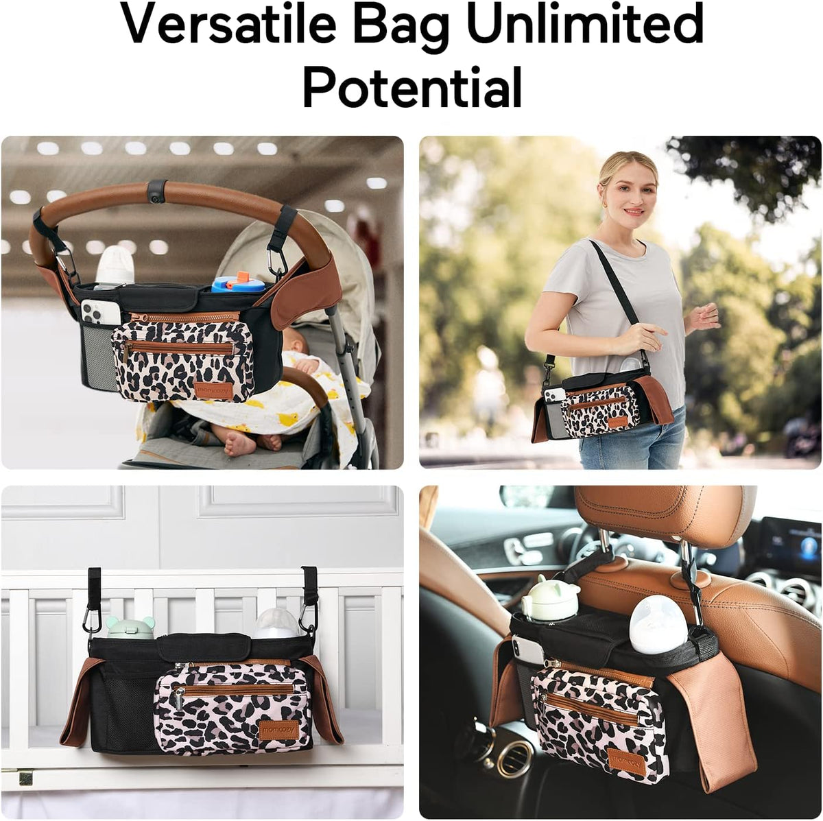 Momcozy Kinderwagenorganizer - All-in-One-Becherhalter & Haustierkinderwagen