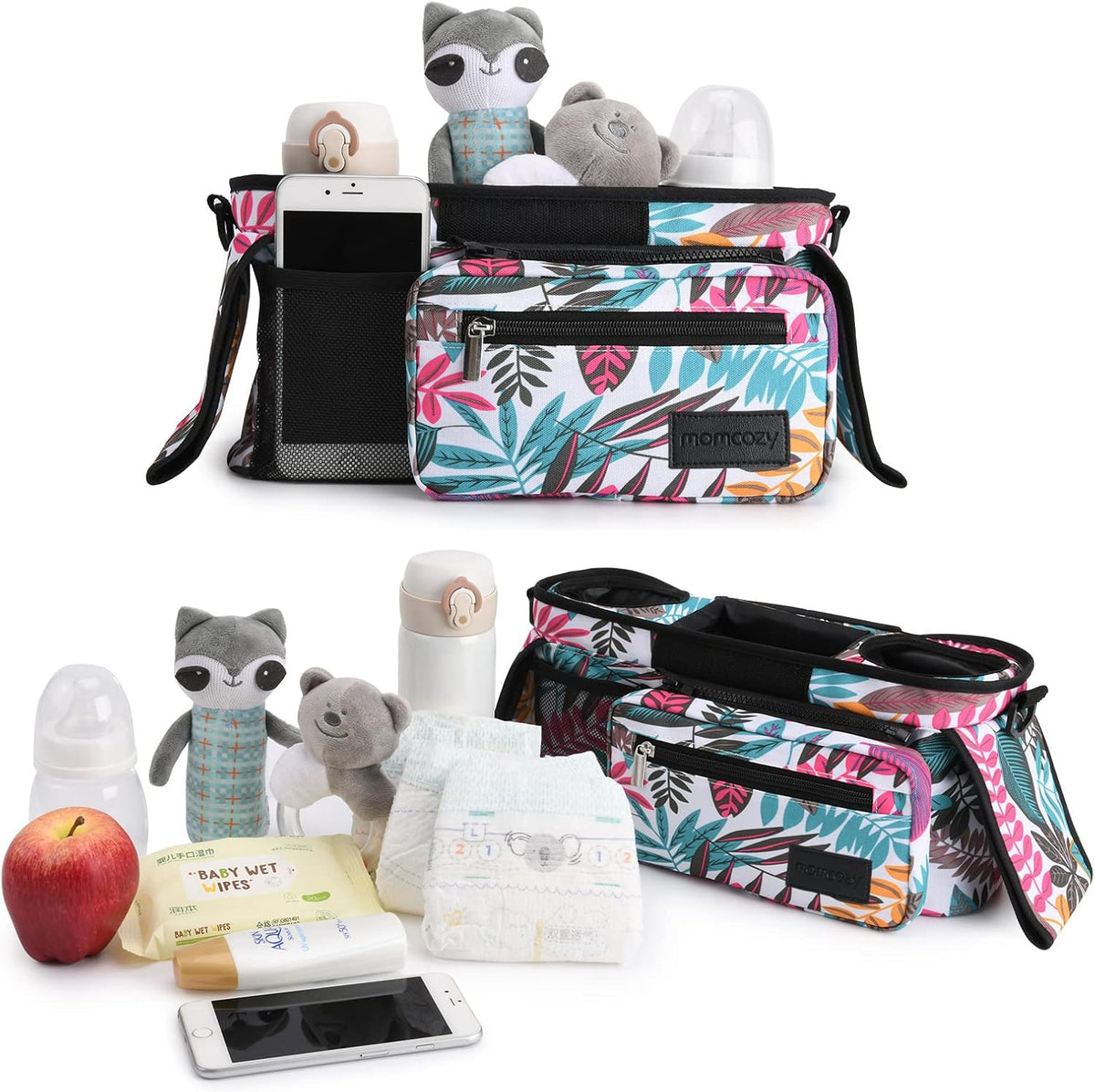 Momcozy Kinderwagenorganizer - All-in-One-Becherhalter & Haustierkinderwagen
