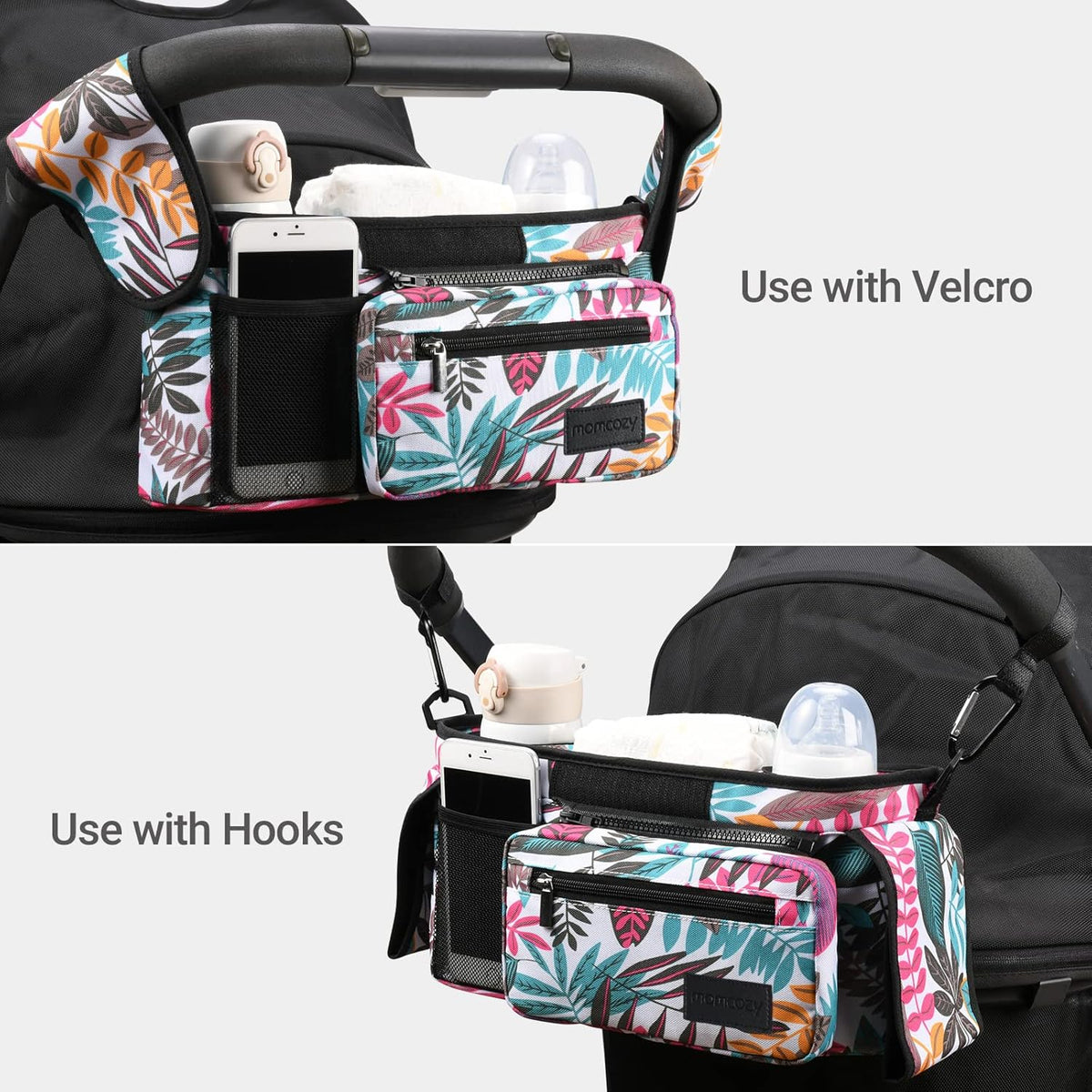 Momcozy Kinderwagenorganizer - All-in-One-Becherhalter & Haustierkinderwagen