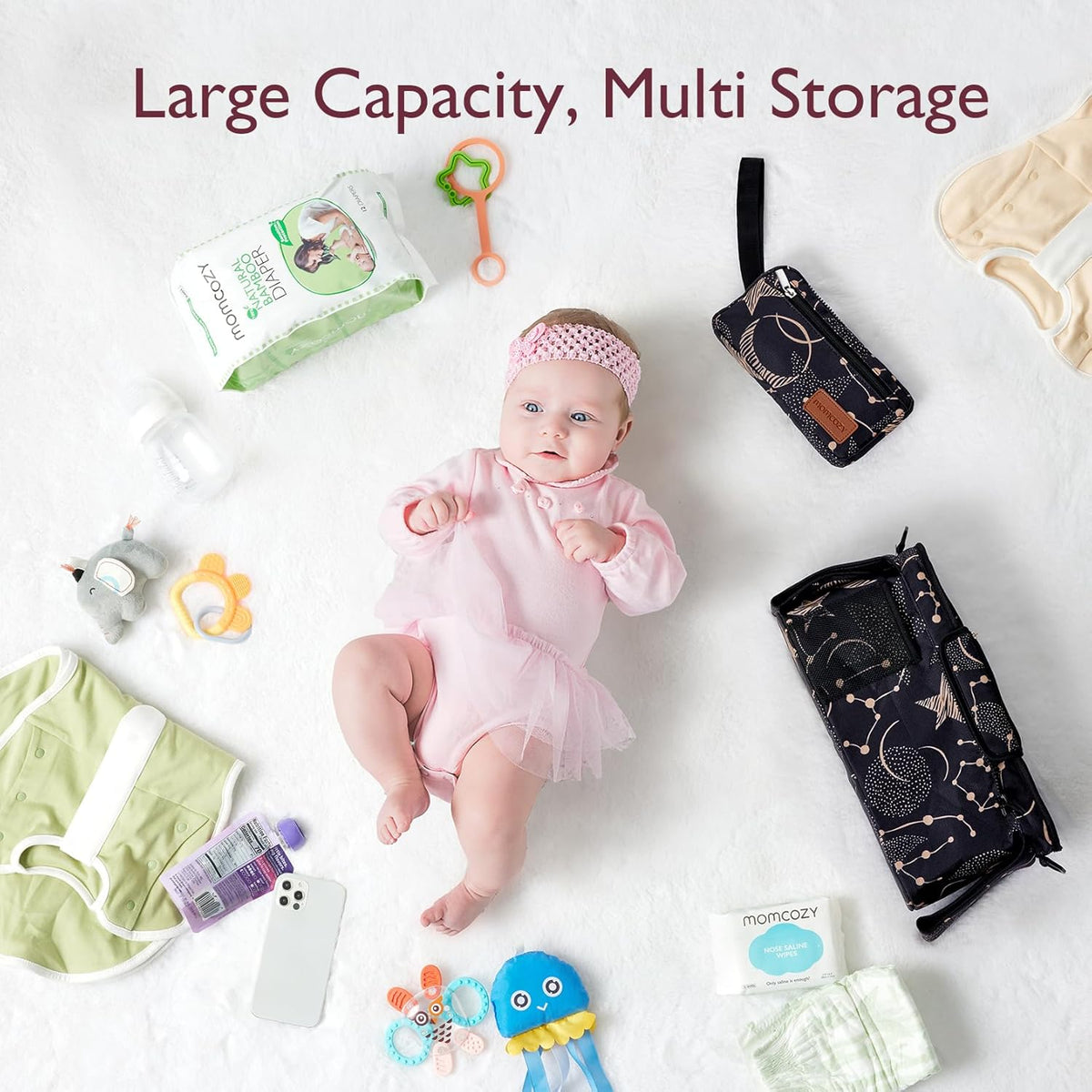 Momcozy Kinderwagenorganizer - All-in-One-Becherhalter & Haustierkinderwagen
